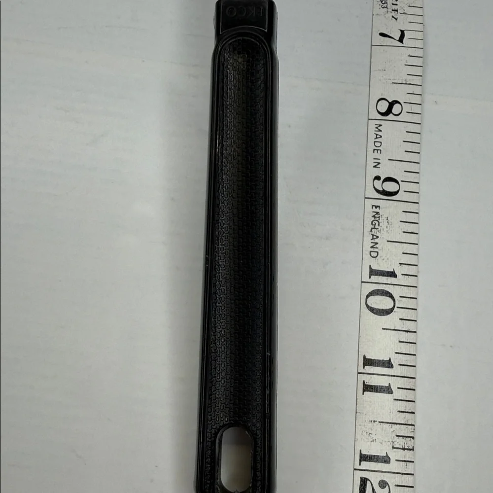 Vintage EKCO USA Slotted Spatula Black Textured Handle
